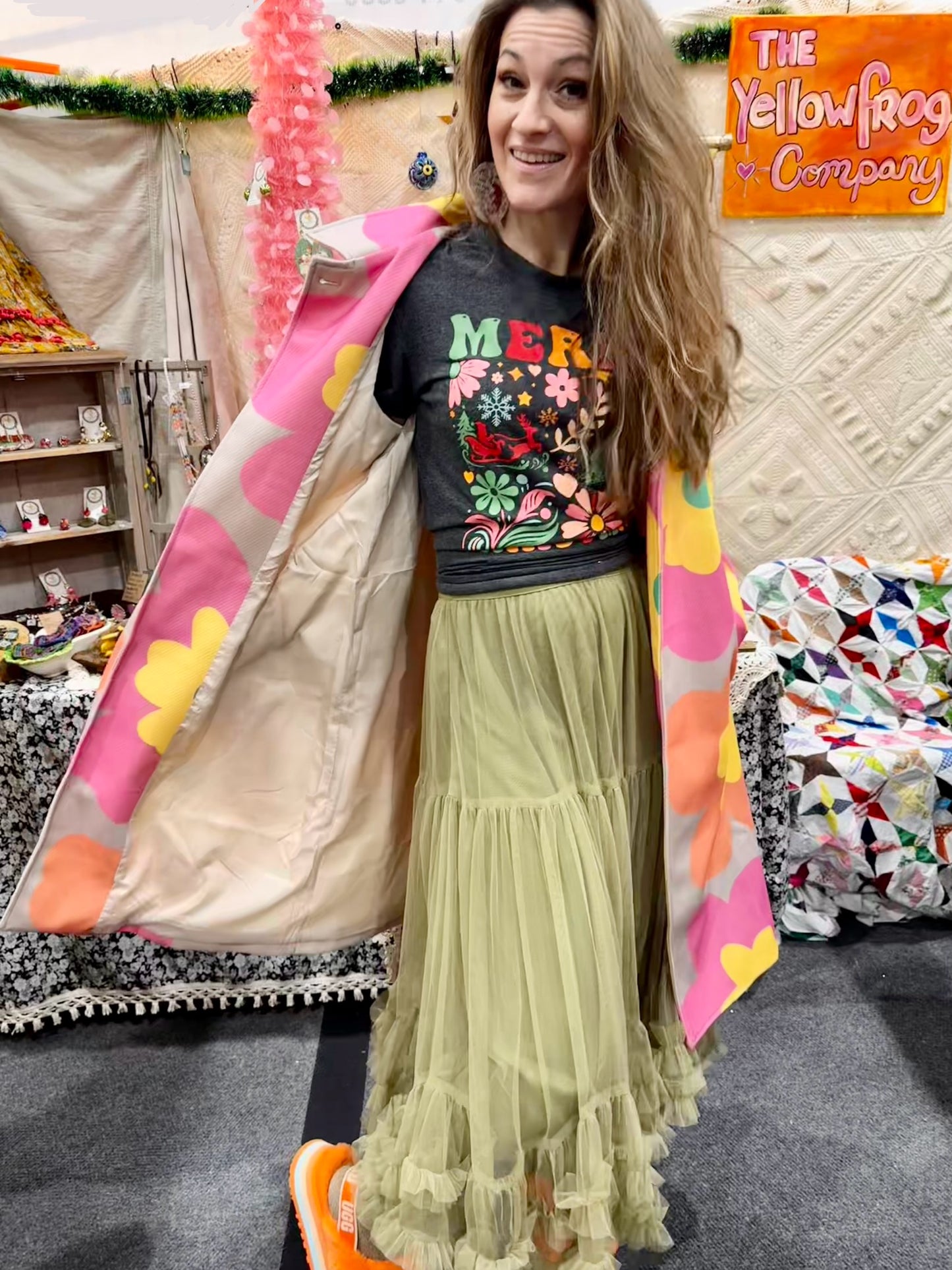 Amazingly Adorable Hippie Daisy Floral Boho Jacket Light Weight Coat